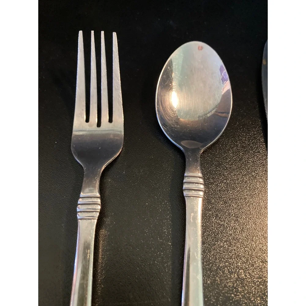 Cambridge Stainless Flatware Set 24 Pc Spoons Forks Knives Replacement Lot China